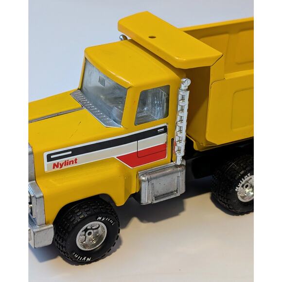 Vintage Metal Nylint Yellow Dump Truck 8" Dongkook Korea Rockford IL USA - Picture 5 of 10